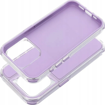 Kapak telefoni Matrix për iPhone 16 Pro, TPU, transparent, vjollcë e çelët