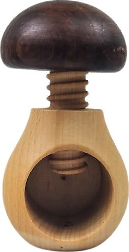 Kacavidë arrash Druri Nutcracker Mushroom, dru ahu, ngjyrë natyrale