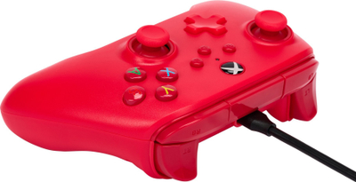 Kontroller me kabllo PowerA Xbox Series X S, motorë dridhës të dyfishtë, kabllo USB 3m, i zi