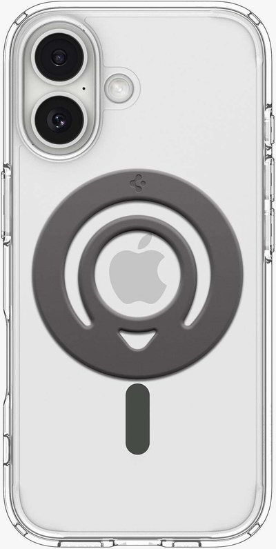 Mbajtëse telefoni Spigen Dual Pop, MagSafe, e hollë, gri mermeri
