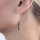 Vathë për femra AGAIN Jewelry AJKNS008, të argjendtë/zinj
