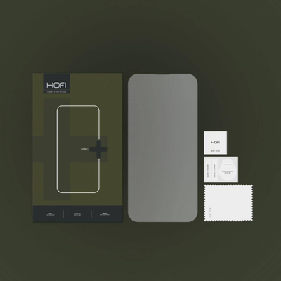 Xham mbrojtës Hofi Glass Pro+ për iPhone 15 Pro Max, 0.3mm, fortësi 9H, transparent