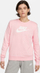 Bluzë sportive Nike Club Fleece, me mëngë të gjata, me logon Nike, rozë e hapur