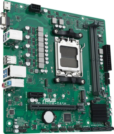 Pllakë amë Asus PRO A620M-DASH-CSM, DDR5, PCIe 4.0 M.2, e zezë