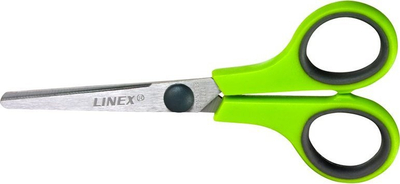 Set me 12 gërshërë për kalamajt Linex 14 cm, inoks, jeshile mollë