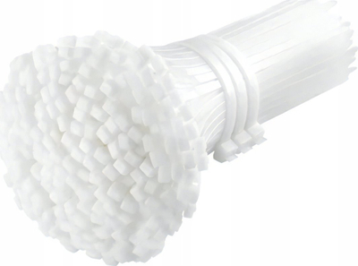 Set kapëse kabllosh Montis, 3.6 x 300mm, deri 18kg, të bardha