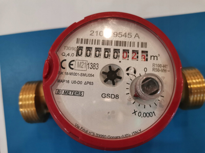 Ujëmatës BMeters GSD8-I, 3/4", antimagnetik, për ujë të nxehtë