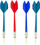 Сет за игра со стрели Zhiyu Toys Darts, дијаметар 27 cm, 4 пластични стрели, многуобоен