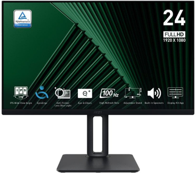 Monitor MSI Pro MP245PG, 24", FHD 100Hz, IPS, i zi
