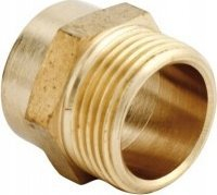 Nipel bronzi Hydroland 1", për ujësjells e ngrohje, bronz