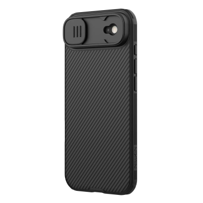 Kuti mbrojtëse Nillkin CamShield Pro Magnetic për iPhone 17 Air, me MagSafe, me kapak kamere, e zezë
