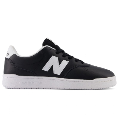 Патики New Balance BB80, синтетичка кожа, гумен ѓон, бели и црни