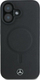 Kuti telefoni Mercedes-Benz me lëkurë Smooth, MagSafe, për iPhone 16 Plus, e zezë