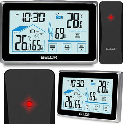 Stacion moti Baldr BD-910, ekran digjital, sensor pa tela, i zi