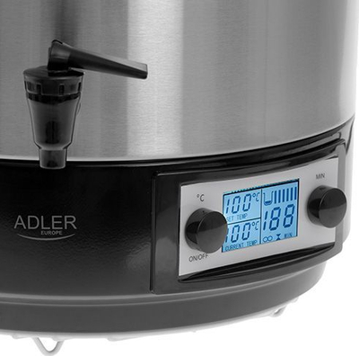 Enë elektrike për pasterizim Adler AD 4496, 28 l, inoks