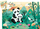 Puzëll për kalamaj Djeco Leo the Panda, 24 copa, karton i mirë, shumëngjyrësh