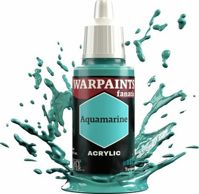 Ngjyrë akrilike The Army Painter Warpaints Fanatic Aquamarine, 18ml, blu-jeshile