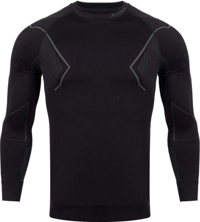 Термоактивна блуза Alpinus Active Base Layer GT43189, мажи, M, црна со сива