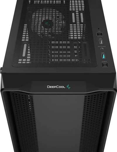 Kase kompjuteri Deepcool CC560 ARGB V2, mid tower, 4 ventilatorë ARGB, e zezë