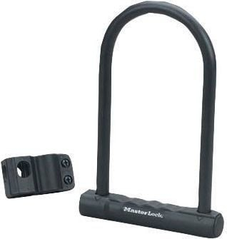 Катанец за возила Master Lock 8170EURDPRO, U-форма 200 x 100 x 12 mm, со држач, црн