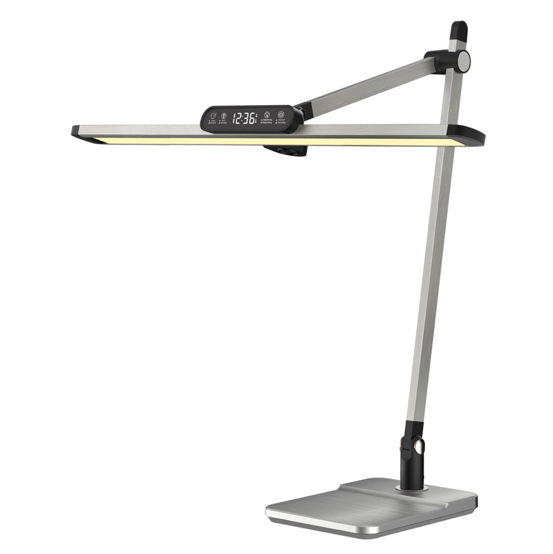 Llambë tavoline LED Blain Pro (HM4447.08), argjendtë