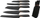 Set thika Fiskars 1003099, 5 copë, zezë/ portokalli