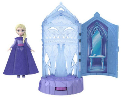 Set lodrash Mattel Disney Frozen Surprise, mini kukulla dhe kështjellë akulli, mekanizëm rrotullues surprizë, shumëngjyrëshe