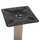 Bazë tavoline bari HM HM417.25, metal dhe gize, 62x62x108cm, cappuccino