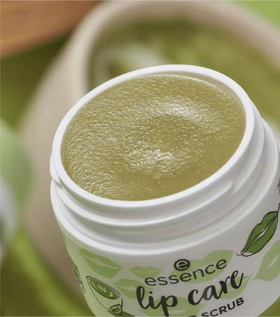Scrub buzësh Essence Lip Care Sugar, 9g, exfoliues, jeshil