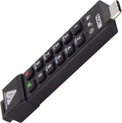 USB флеш Априкорн Егис Секјур Ки 3NXC, 64GB, USB 3.2, црна