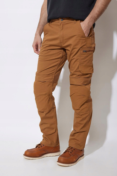 Pantallona pune Carhartt Steel Rugged Flex, ripstop, me plot xhepa, kafe, 34 36