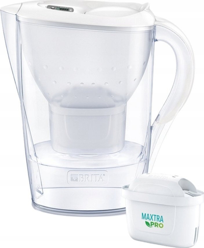 Shtambë filtruese BRITA Marella 2.4L, numërues elektronik, e bardhë 2024
