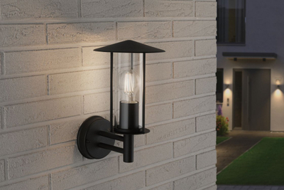 Dritë muri për jashtë Paulmann CLASSIC, E27 max 15W, IP44, gri e errët