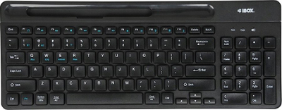 Tastierë IBOX Kallisto, wireless 2.4 GHz dhe Bluetooth 5.1, QWERTY, e zezë