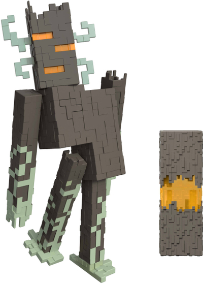 Figurine aksion Minecraft The Creaking, 20 cm, me drita dhe tinguj, shumëngjyrëshe