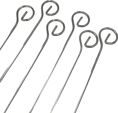 Shkopinj për shishqebap Royalty Line GL15, set 6 copë, 60cm, çelik inox