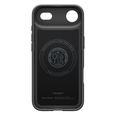 Mbrojtëse telefoni Spigen Thin Fit MagSafe për iPhone 17 Air Pro, e hollë, e zezë