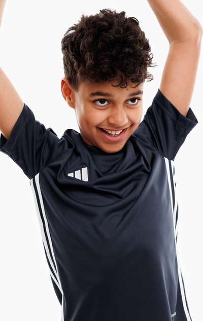 Bluzë sportive fëmijësh adidas Table 23 Jersey Jr H44537, poliester i ricikluar, Aeroready, blu navy