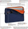 Çantë laptopi PEDEA Fashion, 15.6", me rrip shpatulle, blu