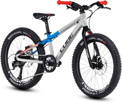 Biçikletë mali për kalamaj Cube Reaction 200 Pro 2023, 20", Shimano 9 marshe, gri teamline