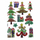 Ngjitëse metalike CRAFT WITH FUN Christmas 545830, set 10 copë, motive festive shumëngjyrëshe