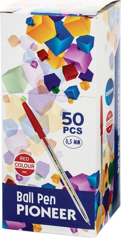 Stilolaps ballpoint TAURUS D-101, majë 0.7 mm, i kuq
