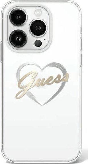 Kapak telefoni Guess GUHCP16XHCHGSPT, iPhone 16 Pro Max 6.9", plastike TPU e fortë, transparent