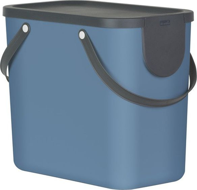 Кош за отпадоци Rotho Albula Recycling, 25L, систем за разделување, сина