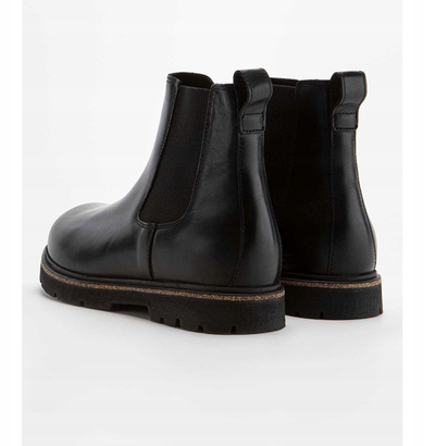Çizme Chelsea Birkenstock Highwood Slip On M LENA, lëkurë natyrale, për burra, të zeza