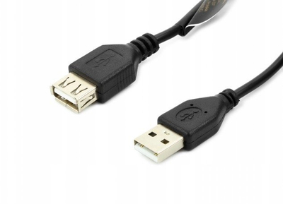 Kabllo zgjatuese USB Accura USB A në USB A, 1.8 m, e zezë