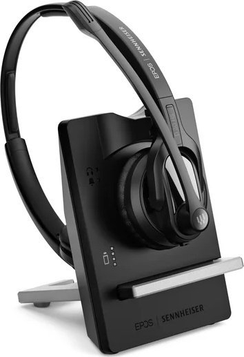 Kufje pa fije EPOS IMPACT D 30, DECT, me bazë për PC, të zeza