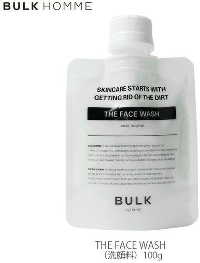 Гел за миење лице Bulk Homme The Face Wash, 100g, за мажи, бел