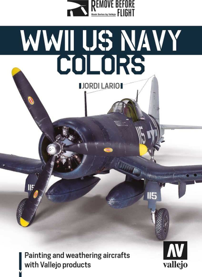 Libër Acrylicos Vallejo US Navy Colors WWII, referencë ngjyrash modelizmi, anglisht