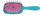 Furç flokësh Janeke Large Flat, 20.3 x 8.5 x 3.1 cm, aqua green dhe fuchsia